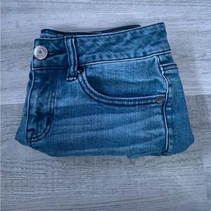 Like New! American Eagle Black Detail Denim Shorts